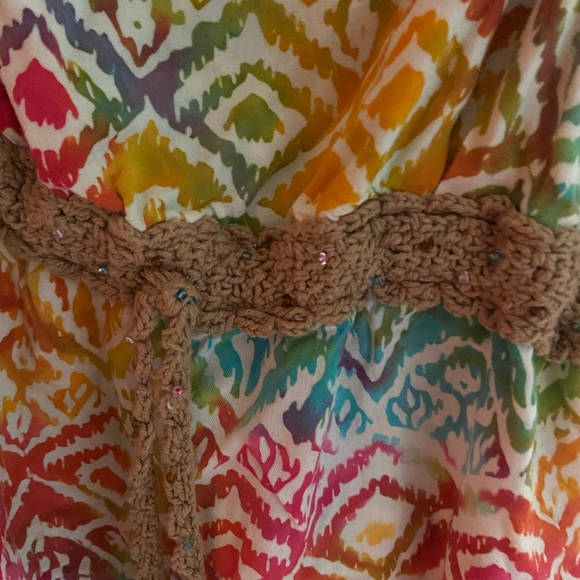 Hippie Beachy Y2K 2000s 90s asymmetrical baby doll tank top suntiki hawaii - Picture 5 of 5